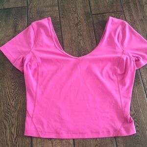 Lululemon sonic pink align tshirt size 6